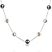 Bling Jewelry 925 Silver MultiColor Freshwater Cultured Pearl Tin Cup Necklace