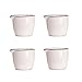 CHOOLD Colorful Mini Ceramic Creamer,Coffee Milk Creamer Pitcher/Serving Pitcher/Sauce Pitcher/Milk Creamer Jug for Kitchen 4Pcs