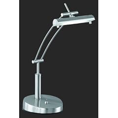LED Tischleuchte h�henverstellbar Ausf�hrung: Nickel Matt