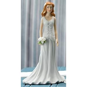 Weddingstar Fashionable Bride in Designer Gown Mix & Match Cake Topper