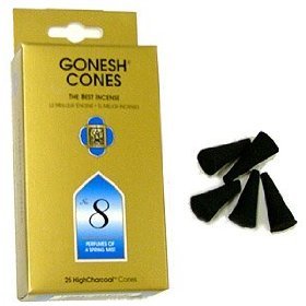#8 Spring Mist - Gonesh Incense Cones - Pack of 25