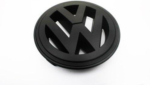 Amoutlet Matt Black Front Grille Emblem (For Chrome Slate Grille) For VW Passat B6