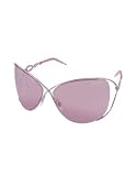 Roberto Cavalli Acrisio - Oversized Swarovski Crystal Serpent Metal Sunglasses mauve/mauve
