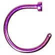 18 Gauge 5/16" Purple Anodized Titanium Nose Hoop