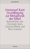 Grundlegung zur Metaphysik der Sitten (suhrkamp studienbibliothek)