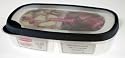 Rubbermaid FG5157RDBLUE Flex & Seal Divided Rectangle Food Storage Container