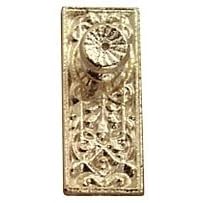 Dollhouse Miniature Brass Ornate Door Knob with Plate