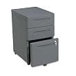 Iceberg 95212 Aspira Mobile Underdesk Pedestal File, Resin, 2 Box/1 File Drawers, Charcoal