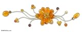 Carnelian and garnet brooch, &acute; Golden Bouquet &acute; 5 &acute; W 1 &acute; L - B0009G14XW