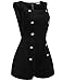 Meaneor Women's Sleeveless Square Collar Sexy Romper Playsuit Jumpsuit