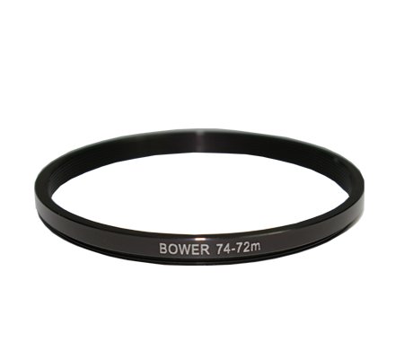 Bower 74mm to 72mm Step Down Black Ring Adapter FOR SONY DSC-H7 DSC-H9