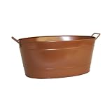 Minuteman C-81C Oval Tub with Wrought Iron Handles - Copper