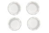 Emile Henry Miniature Pie Dishes, Set of Four, Blanc