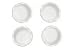 Emile Henry Miniature Pie Dishes, Set of Four, Blanc