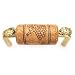 3 CTC Wine Cork Bin Pull - Brass - with Gold Barrels Accents