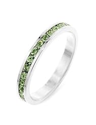 Stylish Stackables Peridot Silver Ring