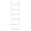 Storage Dynamics 5-Foot Vinyl Covered Steel Over door Storage Basket Rack