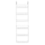 Storage Dynamics 5-Foot Vinyl Covered Steel Over door Storage Basket Rack