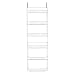 Storage Dynamics 5-Foot Vinyl Covered Steel Over door Storage Basket Rack