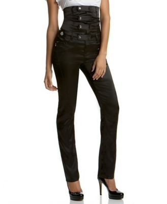 Click here to buy Dereon D's Luxe Sateen High-Waisted Skinny Pants by Dereon.