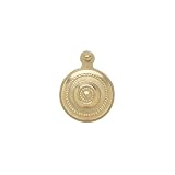 Bed Bolt Covers, Sheraton Style Antique brass