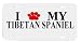 Tibetan Spaniel Paw Love My Dog Vanity Auto License Plate