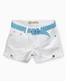 Vanilla Star Girls Cuffed Shorts with Polka-Dot Belt