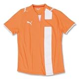 PUMA - PUMA Lyon Soccer Jersey (Org/Wht)