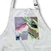 Florene Décor II - Abstract Pink Turquoise and Black Feathers - Aprons
