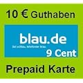blau.de Prepaid SIM Karte 5+5=10 Euro Guthaben - Startpaket! 9 Cent in alle Netze!