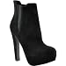 Bakers Womens Susie Ankle Boot Black Suede 8