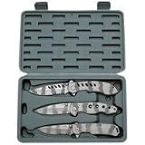 Maxam� 3pc Stainless Steel Liner Lock Knife Set
