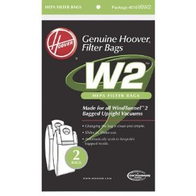 Hoover #401080W2 2PK WT2 Replacement Hepa Bag