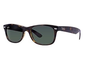 Ray-Ban RB2132 New Wayfarer Sunglasses (55 mm, Nylon Tortoise Frame/Light Brown Gradient Lens)