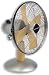 30 cm Chrome and Beech Wood Desk Fan