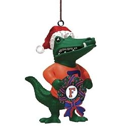 Florida Gators Ornament - Mascot with Wreath
