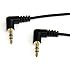 StarTech.com MU1MMS2RA 1 feet Slim 3.5mm Right Angle Stereo Audio Cable - M/M