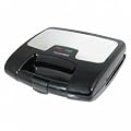 2 Slice Sandwich Toaster in Black and Brushed Stainless Steel