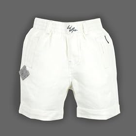 Jean Bourget White Linen Shorts