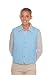 Choir Uniforms - DayStar 742 Two Pocket Unisex Uniform Vest - Small - Light Blue