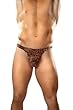 1st Fantasies Slinky Feeling Brown Leopard Wonder Thong Underwear