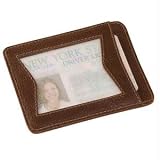 ID Card Case, Brown Leather