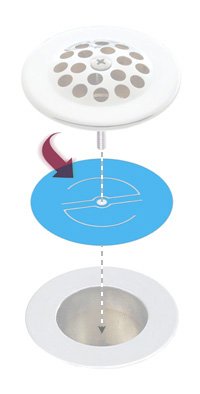 Mildont® Bathtub Mold / Mildew Bath and Shower Drain Intake Restrictor Valve | Mold and Mildew Remover | Model 503A | 100-Pack