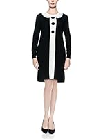 Love Moschino Vestido Lana (Negro / Blanco)