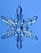 4.5" Icy Crystal Blue 6-Point Snowflake Christmas Ornament