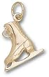 Figure Skate Charm - 14KT Gold Jewelry