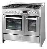 100cm Dual Fuel Range Cooker c/w 6 Burner Gas Hob (C41022GNM)