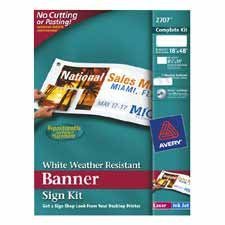 Click here to buy Avery Banner Sign Kits White 18 X 48 1SIGN Per Package by Avery Dennison.