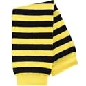 Here Come The Girls - Bumble Bee Arm/Leg Warmers - BLACK AND YELLOW