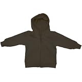 American Apparel - Infant California Fleece Zip-Up Hoody, Brown, 6-12